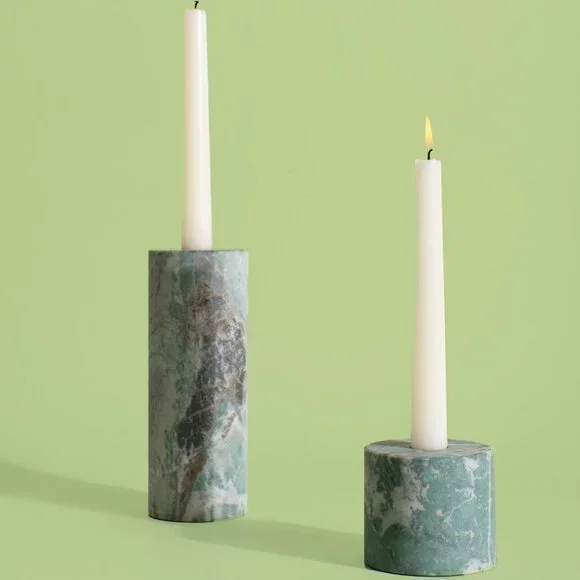 New Discontinued Joanna Buchanan Column Candlestick in Green Quartz